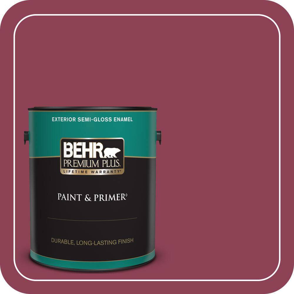 1 gal. #120D-6 Cranberry Splash Semi-Gloss Enamel Exterior Paint & Primer price history on PriceWatchPro