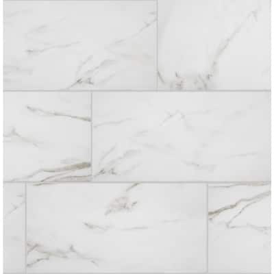 ProSelect Florida Tile USA 6-1/8" X 2" Gloss FROSTY White Bullnose Wall
