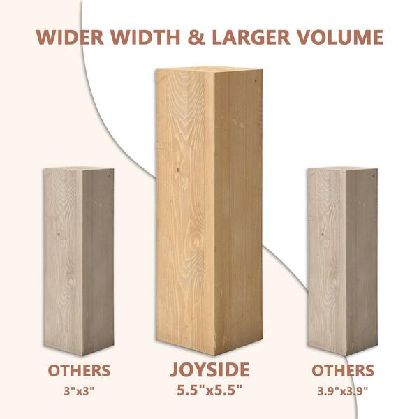 JOYSIDE Cedar Wood 13 ft. x 11 ft. Outdoor Patio Hardtop