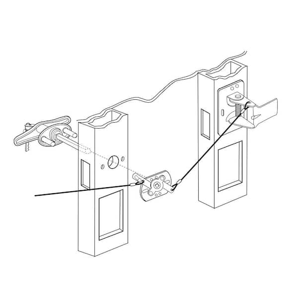 Prime-Line Keyed T-Handle, 5/16 in. x 4-5/8 in. Square Shaft