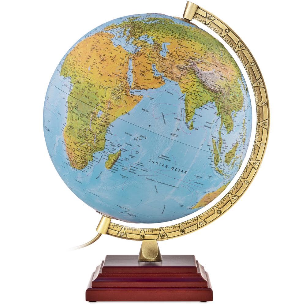 Waypoint Geographic Fernweh 17 in. x 12 in. Diameter Square Base Desktop Globe