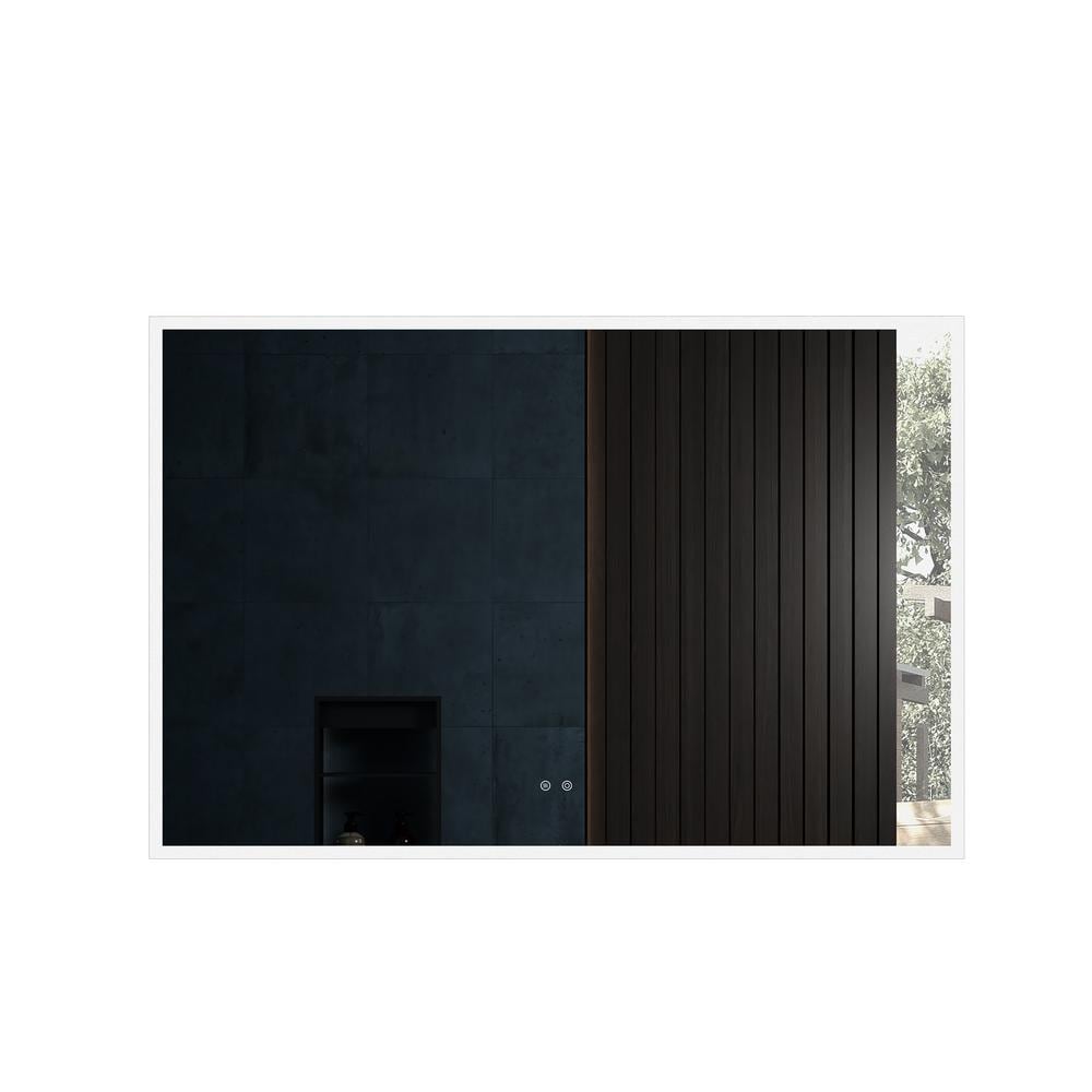 47.2 in. W x 31.5 in. H LED Rectangular Frameless Wall Bathroom Vanity Mirr