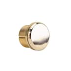 1" Polished Brass Dummy Mortise Cylinder