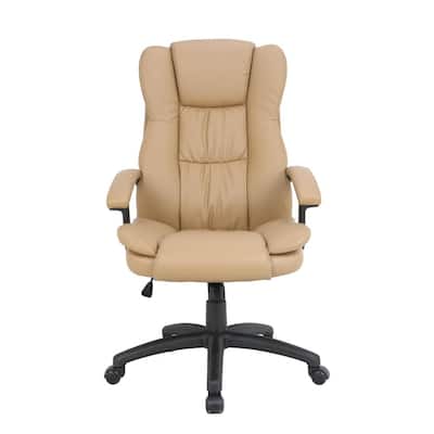 Camel Faux Leather Highbacked Executive Chair