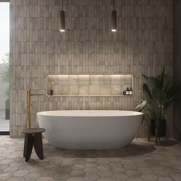 Cotto Revival Ash 2 in. x 9 in. Matte Porcelain Floor and Wall Tile (543.4 sq. ft. /pallet)
