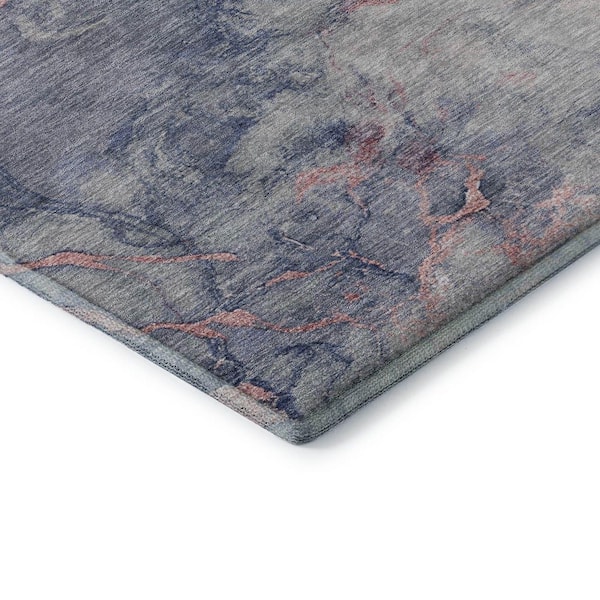 Mayfield Premium Machine Washable Abstract AMF2110 Blush 5 ft. x 7 ft. 6 in. Area Rug