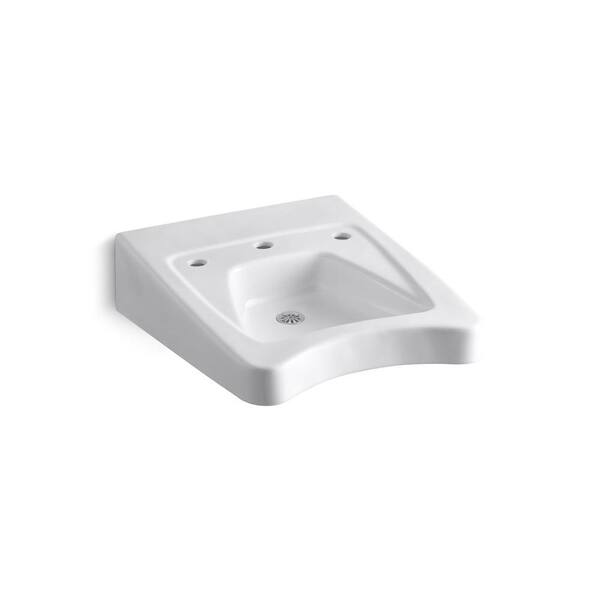 KOHLER Morningside Wall-Mount Vitreous China Vessel Sink in White