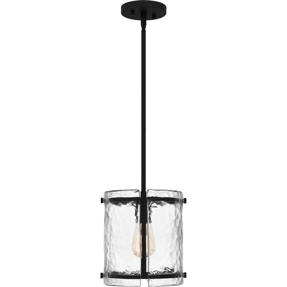 Brushed Nickel Glass Mini Pendant Light