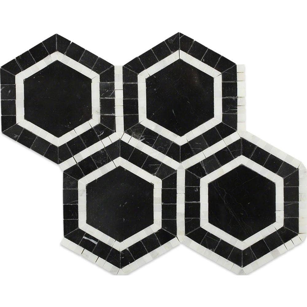 Zeta Nero 6 in. x 6 in. Polished Marble Tile Sample price history on PriceWatchPro