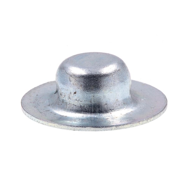 Zinc Plated 8 Push Nuts: Steel For Unthreaded 1/8" Shaft/Hole 3/8" Dia 