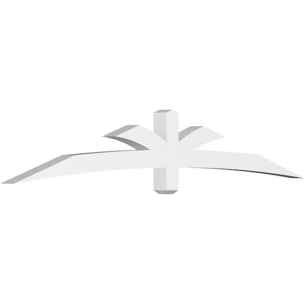 Ekena Millwork Davenport 96 in. W x 16 in. H x 4 in. D Signature Polyurethane Bracket