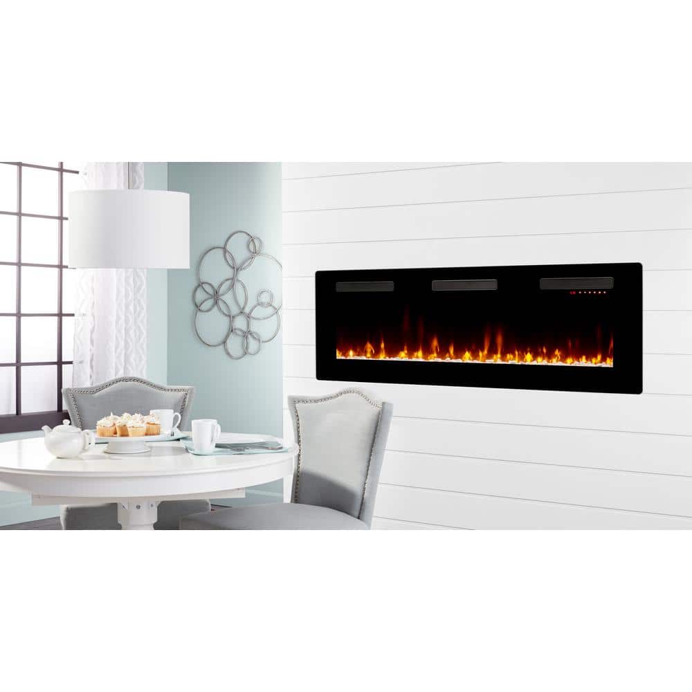 Dimplex Sierra 60 in. Wall/Built-in Linear Electric Fireplace in Black