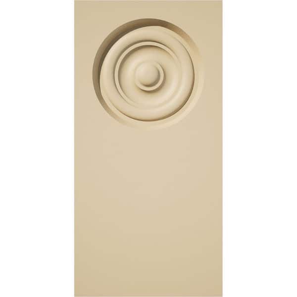Ekena Millwork 4-1/2 in. W x 9 in. H x 1 in. P Standard Foster Bullseye Plinth Block with Square Edge (2-Pack)