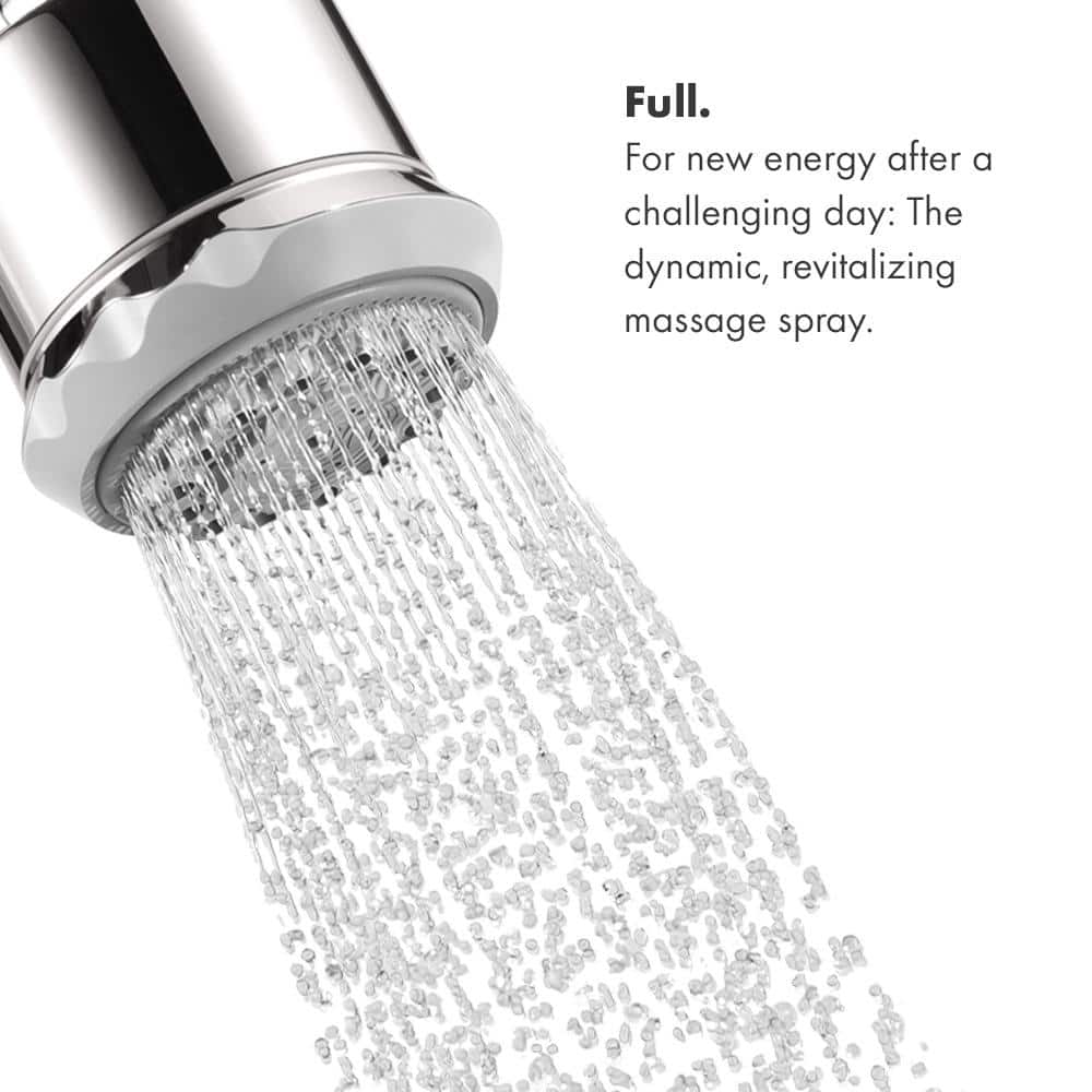 Brushed Nickel 3-Spray Wall Mounted Shower System