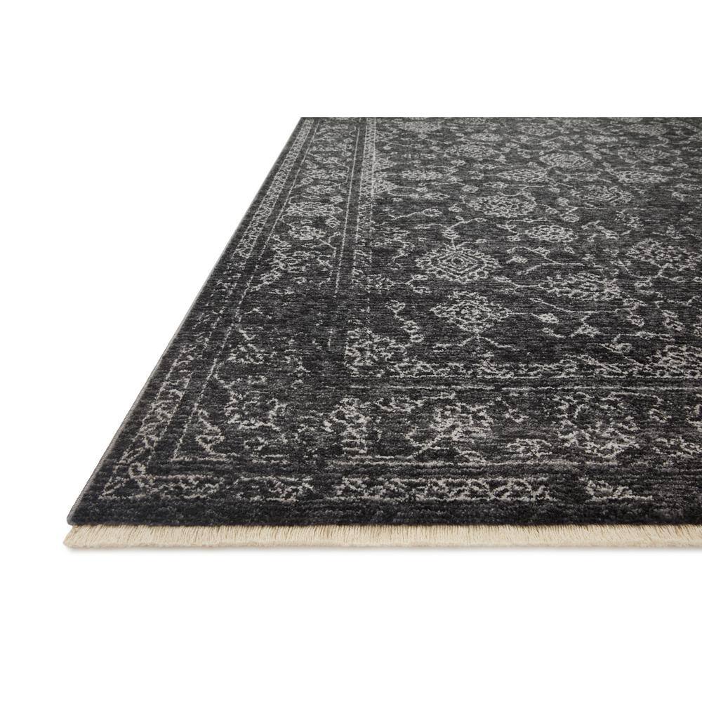 Vance Charcoal & Dove 18" x 18" Traditional Synthetic Area Rug