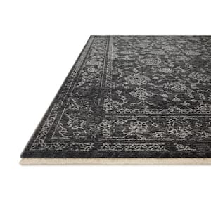 Vance Black/White 2 ft. 3 in. x 3 ft. 10 in. Traditional Fringed Area Rug