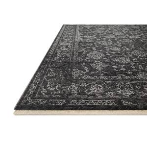 Vance Black/White 12 ft. x 16 ft. Traditional Fringed Area Rug