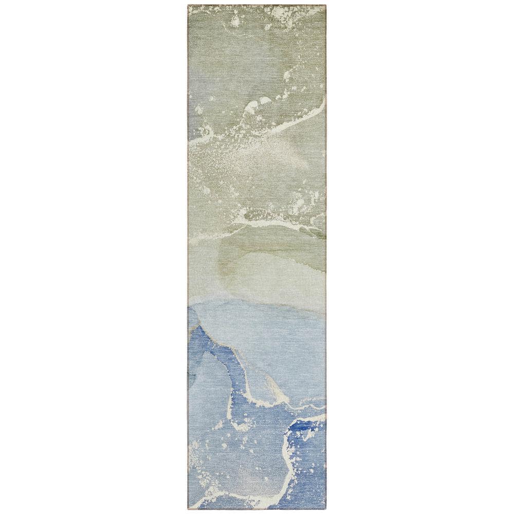 Chantille ACN517 Blue 2 ft. 3 in. x 7 ft. 6 in. Machine Washable Indoor/Out