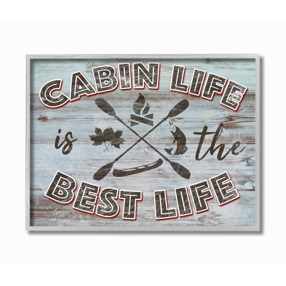 "11 in. x 14 in. ""Cabin Life Country Home Wood Textured Word"" by Marcus Prime Framed Wall Art" price history on PriceWatchPro