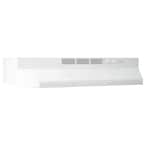 BUEZ1 24 in. Ductless Under Cabinet Range Hood with light and Easy Install System in White
