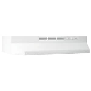 BUEZ1 30 in. Ductless Under Cabinet Range Hood with light and Easy Install System in White