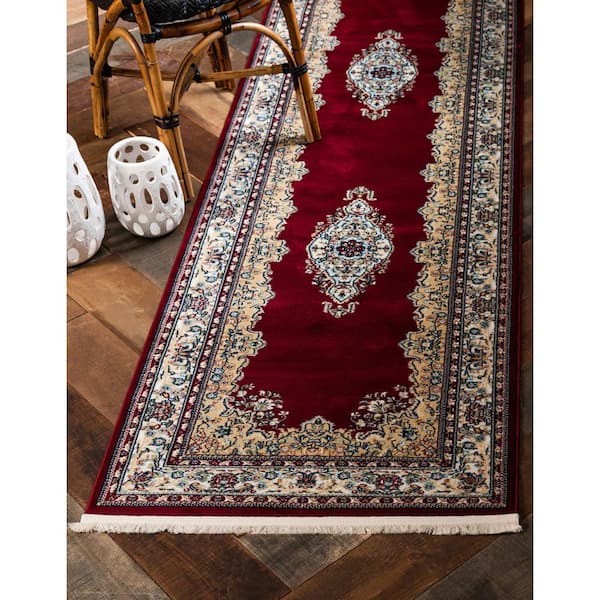 Narenj Windsor Burgundy 3' 0 x 13' 0 Runner Rug