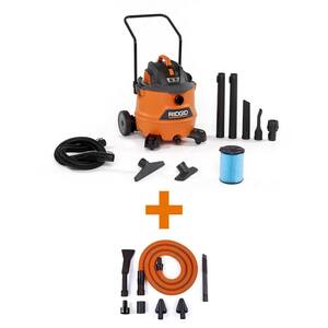 16 Gallon 6.5-Peak HP NXT Wet/Dry Shop Vacuum, Fine Dust Filter, Locking Hose, Accessories and Premium Car Cleaning Kit