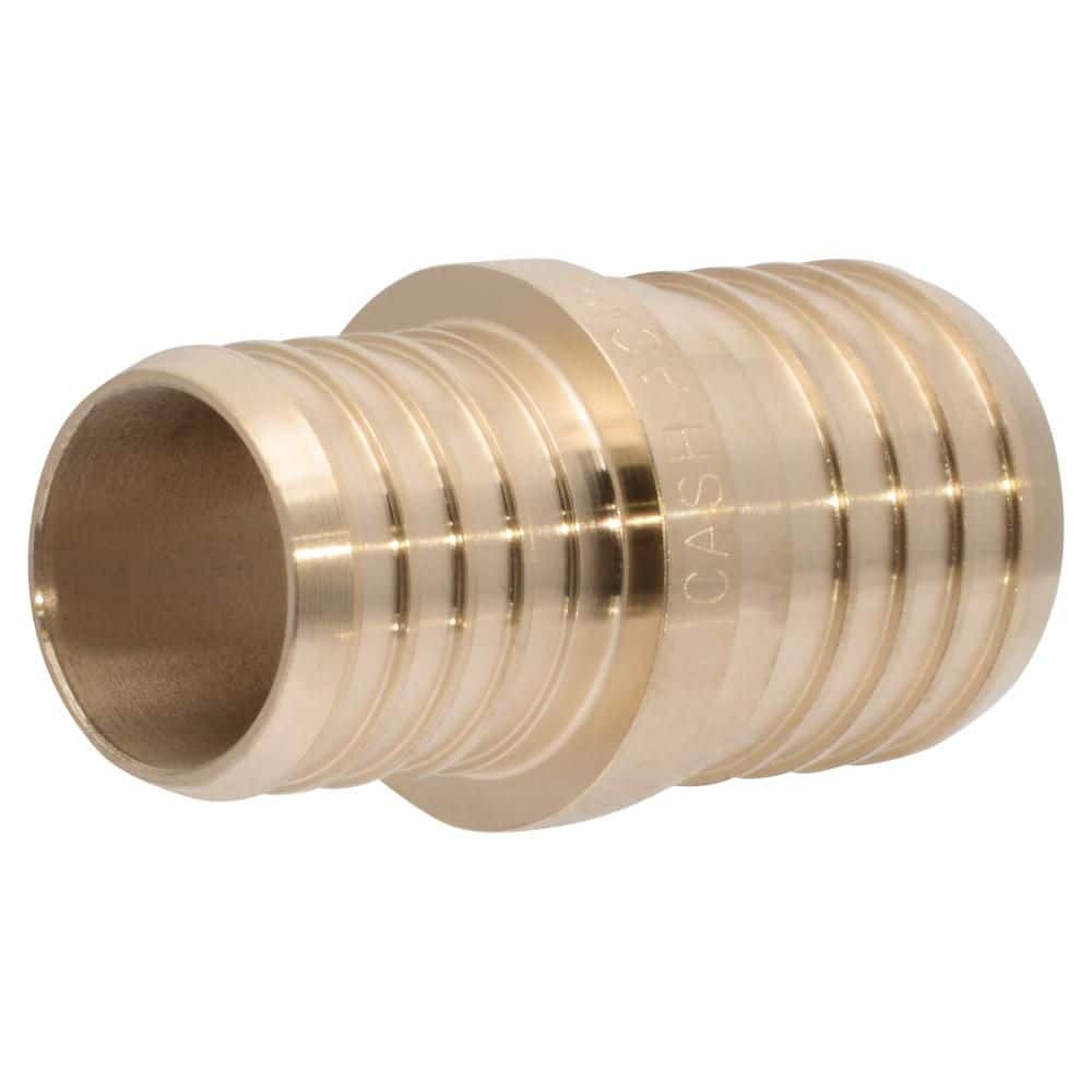 1-1/2-in x 1-1/4-in PEX Barb Brass Reducing Coupling Fitting