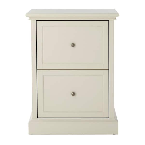 Home Decorators Collection Royce Polar White Wood 2 Drawer File Cabinet 23 5 In W X 31 In H Sk19051dr1 Pw The Home Depot