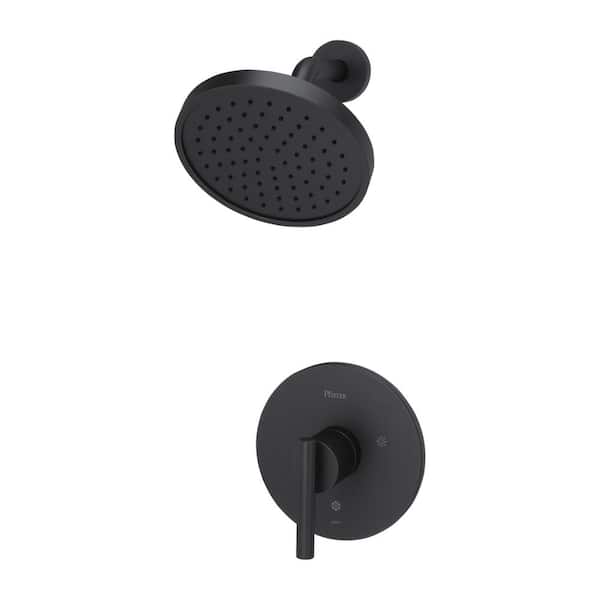 Pfister Contempra 1-Handle Shower Faucet Trim Kit in Matte Black (Valve Not Included)