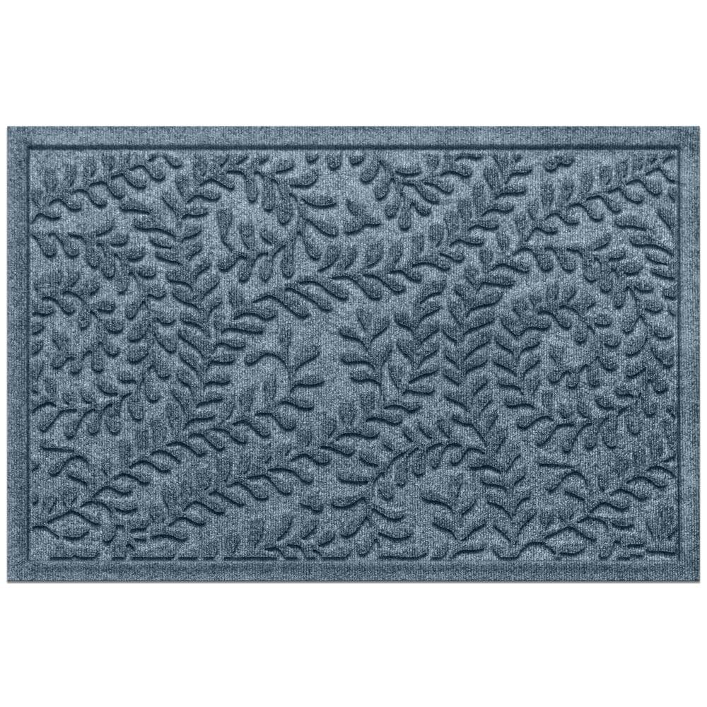 Waterhog Boxwood Bluestone 23 in. x 35 in. PET Polyester Indoor Outdoor Doo