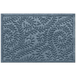 Waterhog Boxwood Bluestone 23 in. x 35 in. PET Polyester Indoor Outdoor Doormat