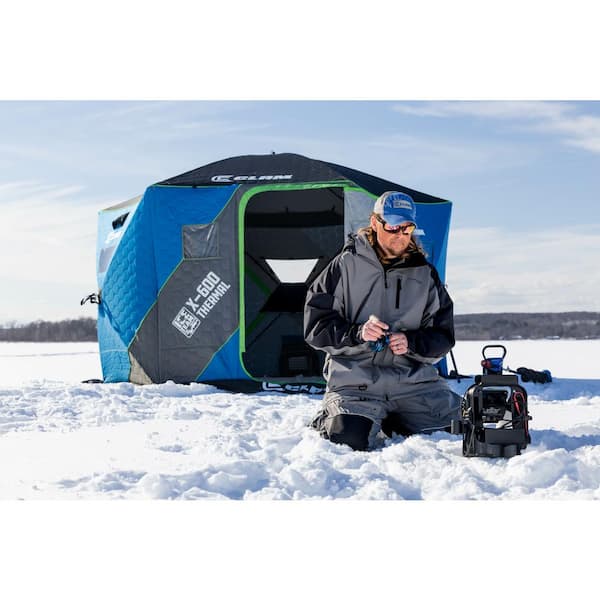 Clam Refuge Ice Thermal 8x8 4-6 Man Ice Fishing Shelter 10946 with Free  Shipping