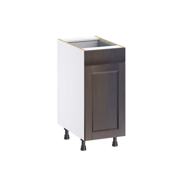 Georgetown 15 in. W x 24 in. D x 34.5 in. H Assembled Trash Can Kitchen Cabinet in Chestnut