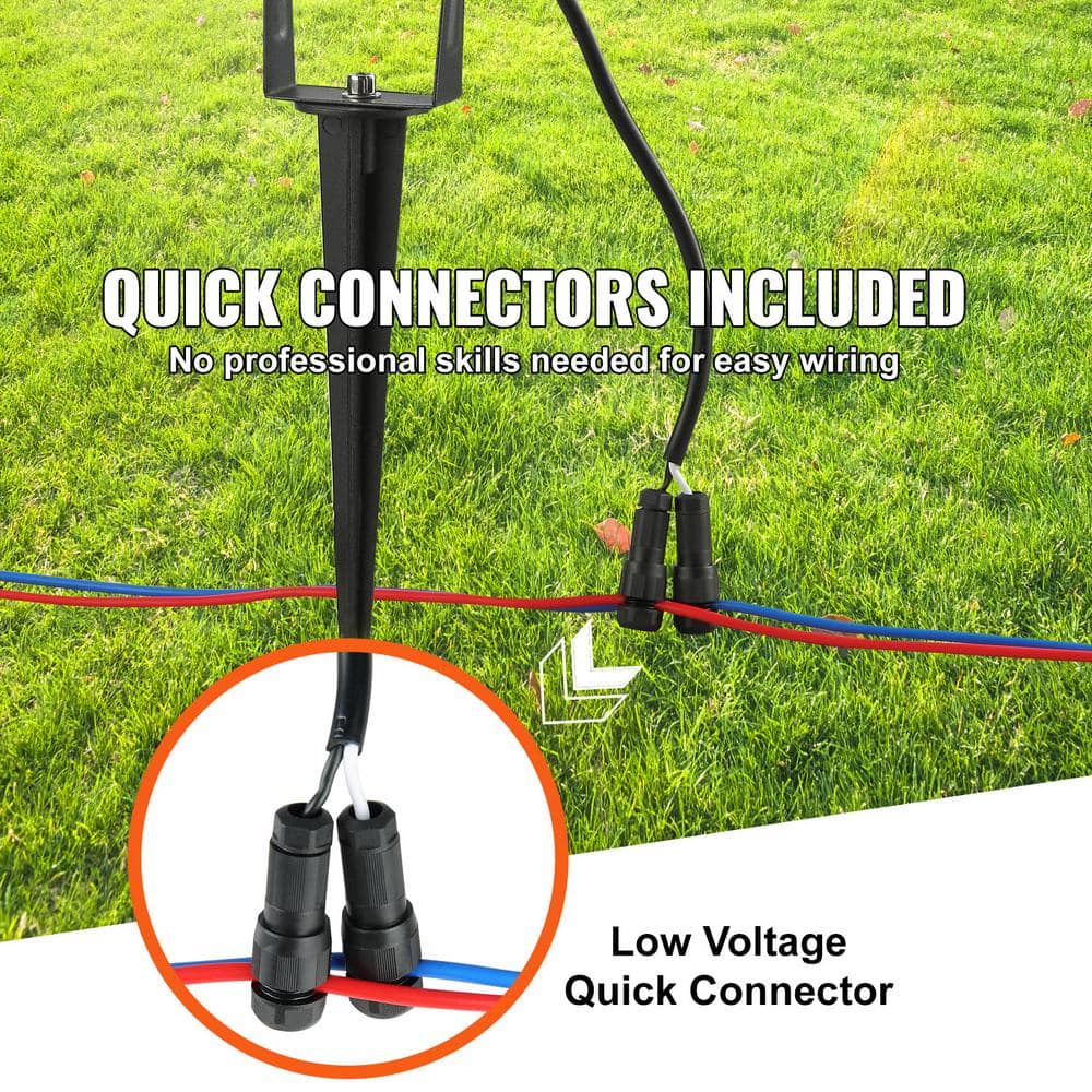 Multipack Low Voltage LED Pathway Spotlights in Aluminum