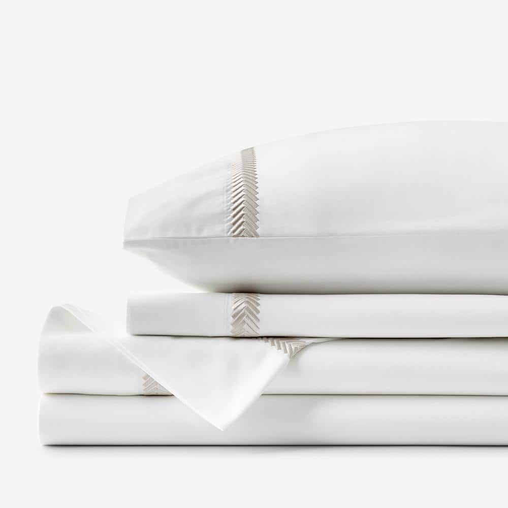 Legends Hotel Hewett 4-Piece Taupe Egyptian Cotton Sateen Queen Sheet Set price history on PriceWatchPro