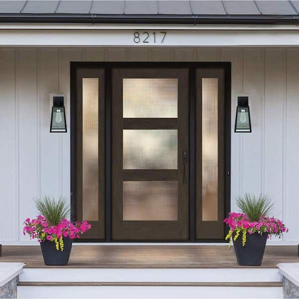 120-Watt Equivalent Brown Integrated LED Dusk-to-Dawn Aluminum Wall Pack Light 3000K