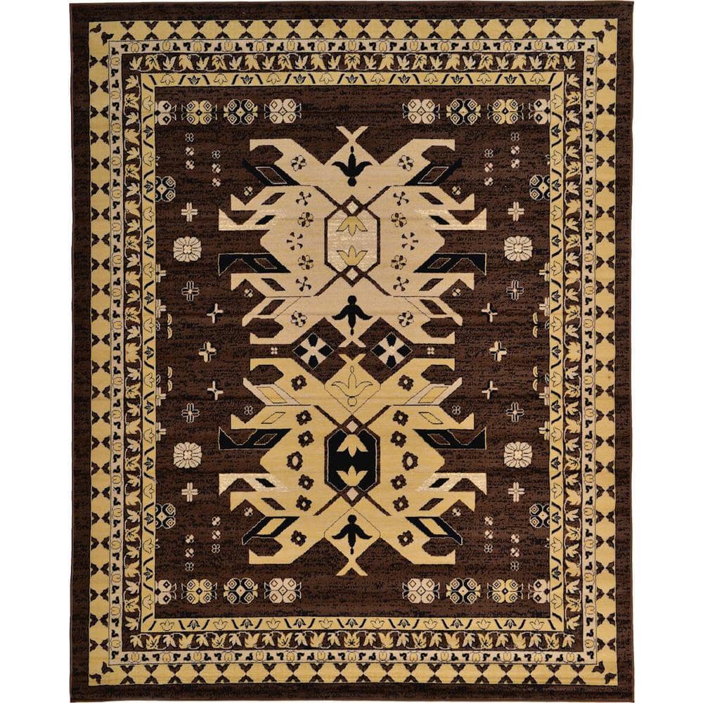 Taftan Oasis Brown 8' 0 x 10' 0 Area Rug -  Unique Loom, 3119268