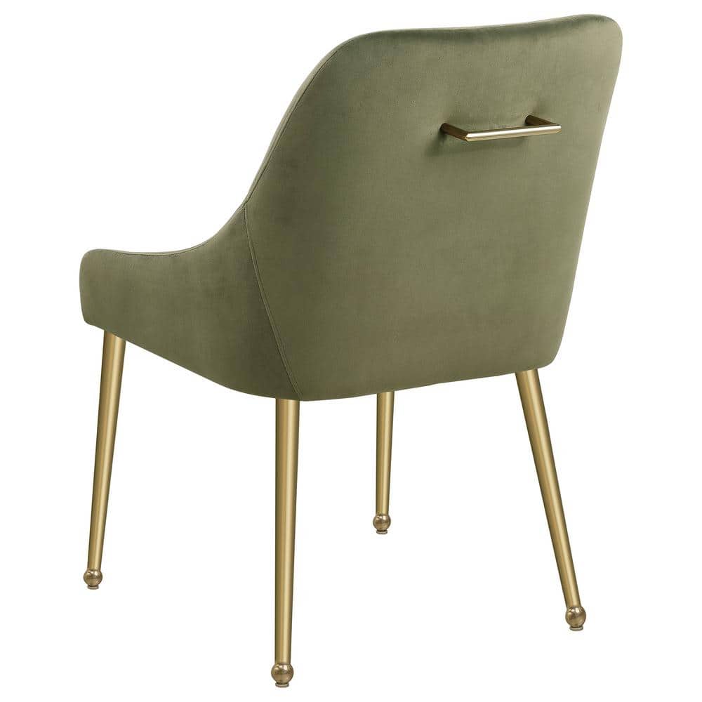 Coaster Home Furnishings Mayette Parsons Wingback Dining Side Chairs Olive (Set of 2)