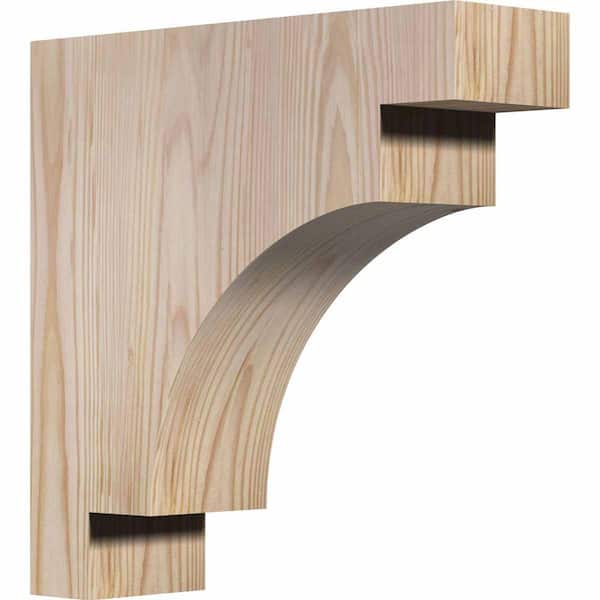 Ekena Millwork 3-1/2 in. x 12 in. x 12 in. Douglas Fir Mediterranean Smooth Corbel