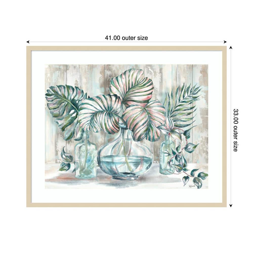 Island Tropics Still Life Framed Watercolor Botanical Print