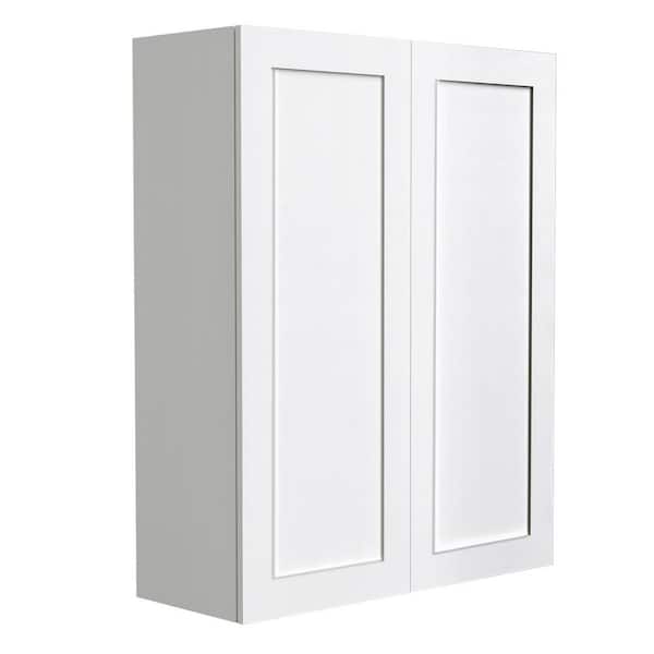 33 in. W x 12 in. D x 42 in H in White Plywood Assemble Wall Mounted Kitchen Cabinet