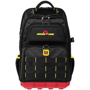 RED Base Series 13.5 in. 41-Pocket Contractor's Backpack, 7 Loops, Hardshell-Pocket and Adjustable Shoulder Straps