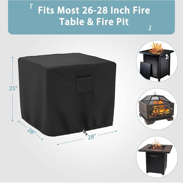 ストーブ/コンロ NEIGHBORHOOD - NEIGHBORHOOD LFE OD-CAN COVER PL BLACK ITOPFOX Square Fire Pit Cover, Fits for 26-28 in. Fire Table