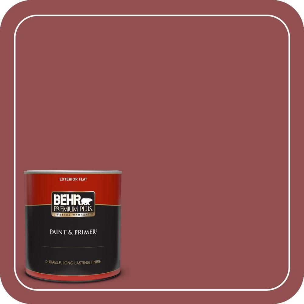1 qt. #PPU1-08 Pompeian Red Flat Exterior Paint & Primer price history on PriceWatchPro