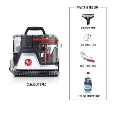 CleanSlate Portable Spot and Upholstery Carpet Cleaner Machine, Lightweight Handheld Carpet Shampooer