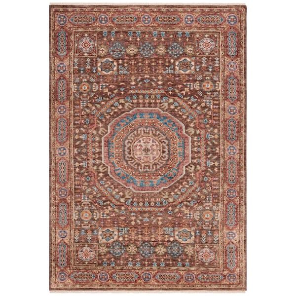 Samarkand 6 ft. x 9 ft. Brown/Rust Oriental Area Rug
