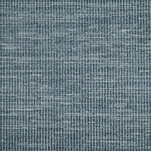 Terrestrial - Mountain Creek - Blue 13 ft. 35.39 oz. Wool Loop Installed Carpet