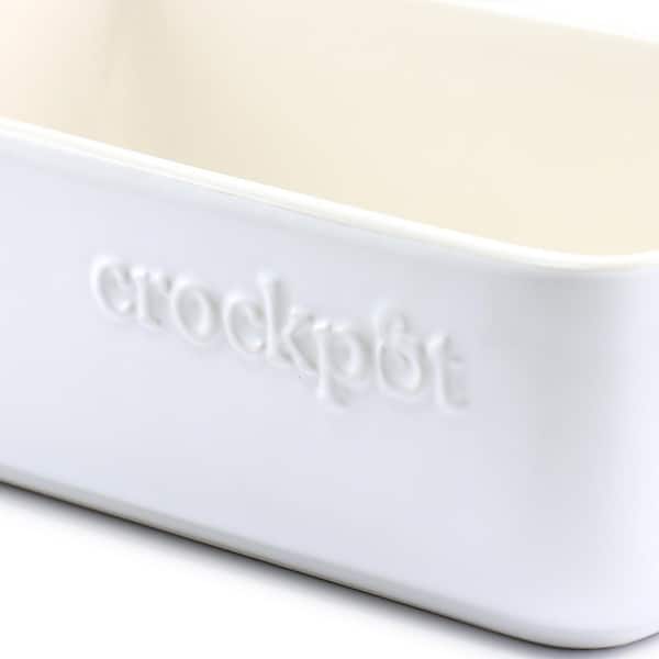 Crockpot Artisan 4 Quart Rectangular Stoneware Bake Pan in Cream - Yahoo  Shopping