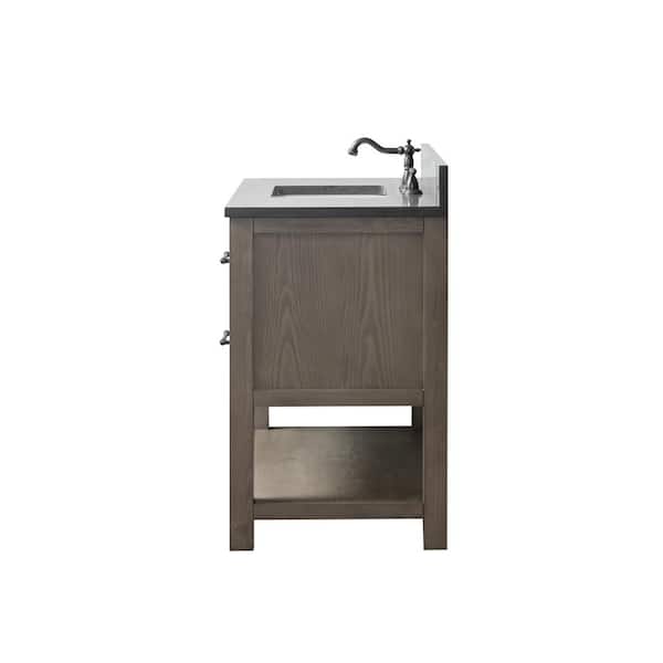 SUDIO Monroe 42 in. W x 22 in. D x 34 in. H Bath Vanity in Gray with White  Marble Top with White Sink Monroe-42G - The Home Depot